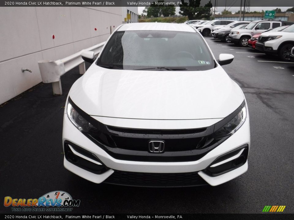 2020 Honda Civic LX Hatchback Platinum White Pearl / Black Photo #4