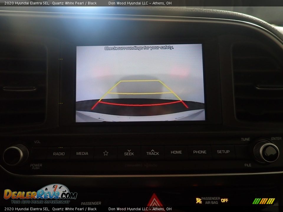 2020 Hyundai Elantra SEL Quartz White Pearl / Black Photo #2