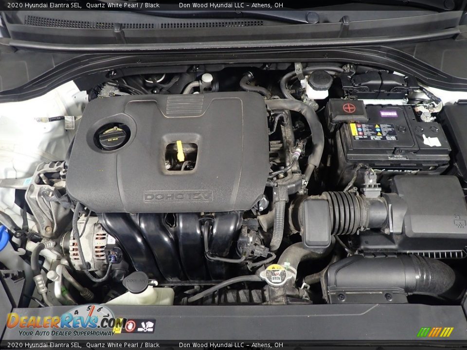 2020 Hyundai Elantra SEL Quartz White Pearl / Black Photo #7