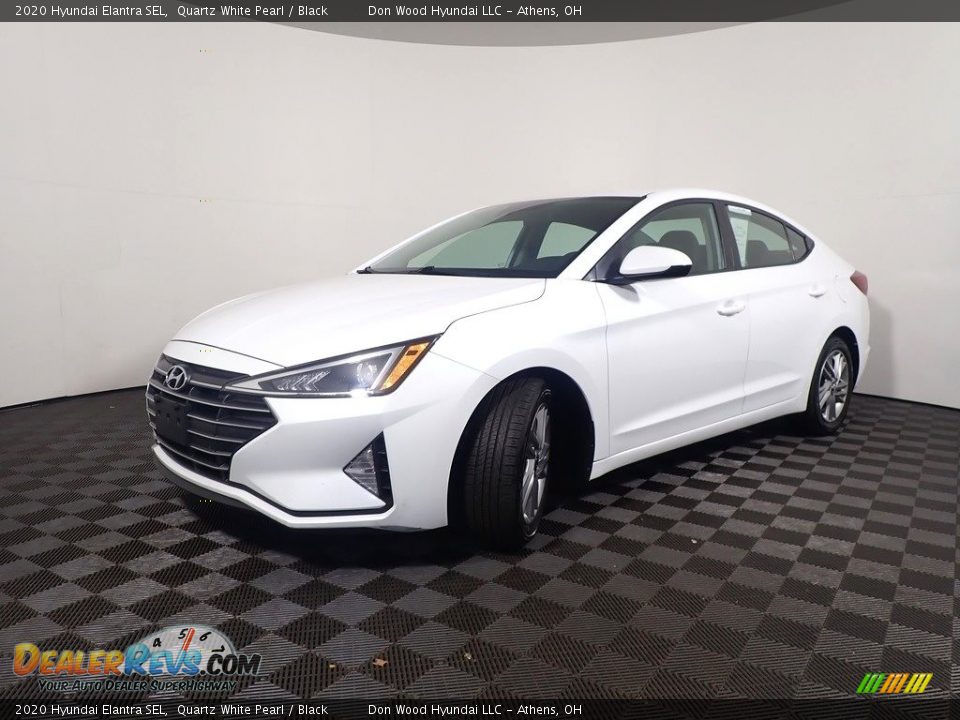 2020 Hyundai Elantra SEL Quartz White Pearl / Black Photo #8