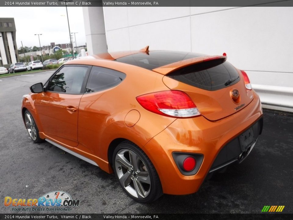 2014 Hyundai Veloster Turbo Vitamin C / Black Photo #10