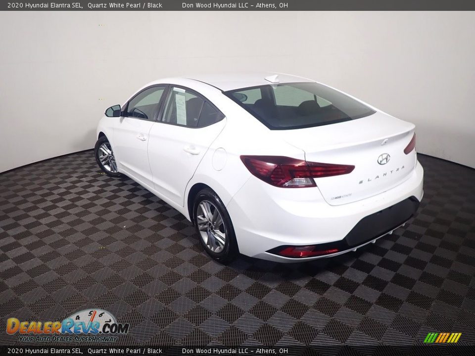 2020 Hyundai Elantra SEL Quartz White Pearl / Black Photo #12