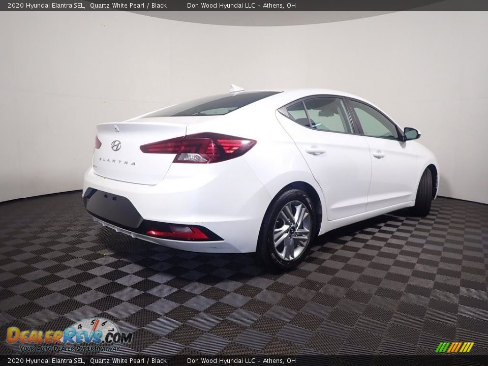 2020 Hyundai Elantra SEL Quartz White Pearl / Black Photo #16