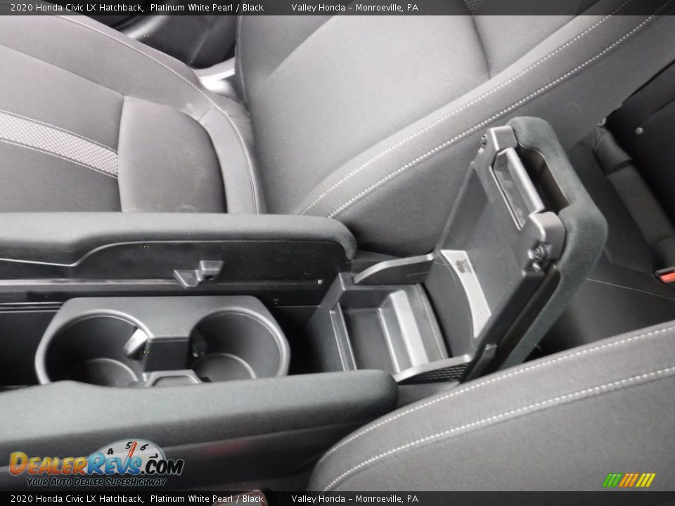 2020 Honda Civic LX Hatchback Platinum White Pearl / Black Photo #21