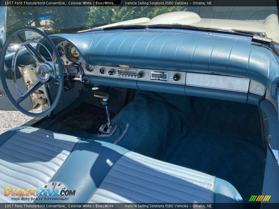 Blue/White Interior - 1957 Ford Thunderbird Convertible Photo #9