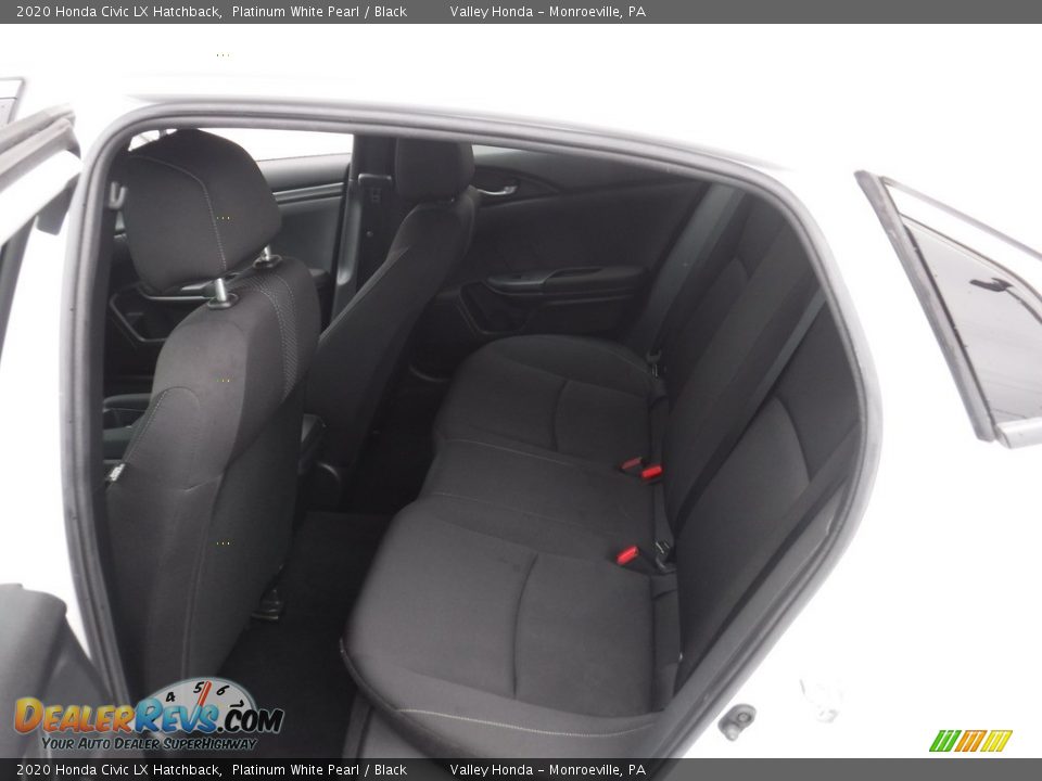 2020 Honda Civic LX Hatchback Platinum White Pearl / Black Photo #22