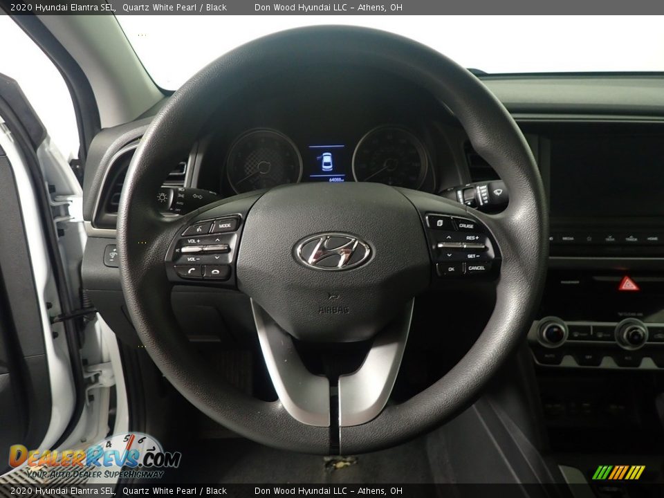 2020 Hyundai Elantra SEL Quartz White Pearl / Black Photo #27