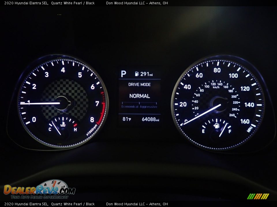 2020 Hyundai Elantra SEL Quartz White Pearl / Black Photo #28