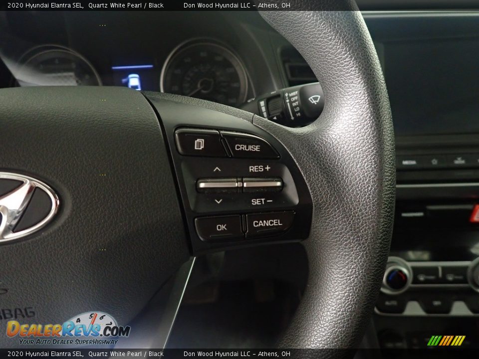 2020 Hyundai Elantra SEL Quartz White Pearl / Black Photo #30