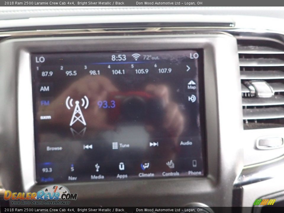 2018 Ram 2500 Laramie Crew Cab 4x4 Bright Silver Metallic / Black Photo #2