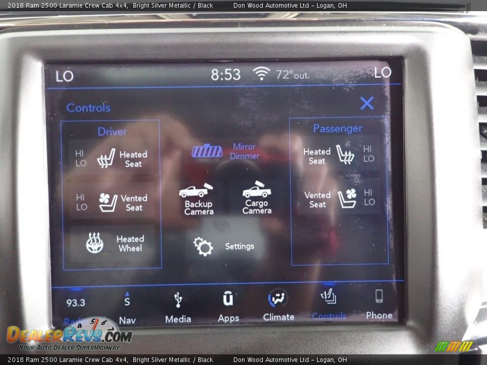 2018 Ram 2500 Laramie Crew Cab 4x4 Bright Silver Metallic / Black Photo #3