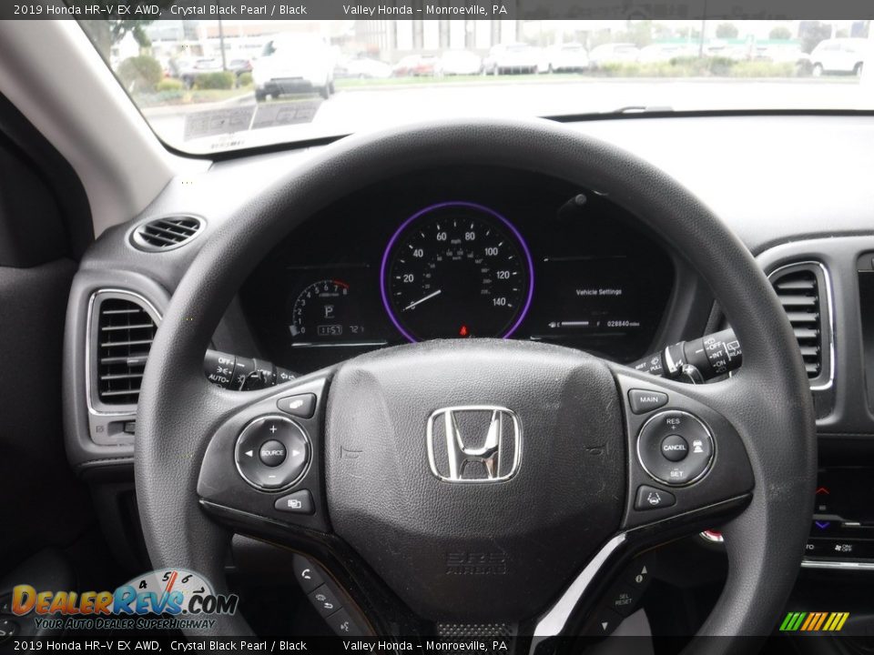 2019 Honda HR-V EX AWD Crystal Black Pearl / Black Photo #21