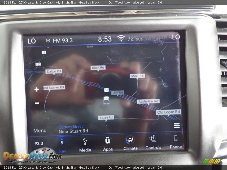 2018 Ram 2500 Laramie Crew Cab 4x4 Bright Silver Metallic / Black Photo #6