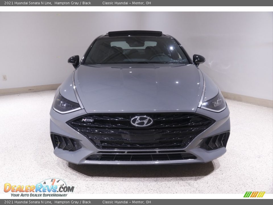 2021 Hyundai Sonata N Line Hampton Gray / Black Photo #2