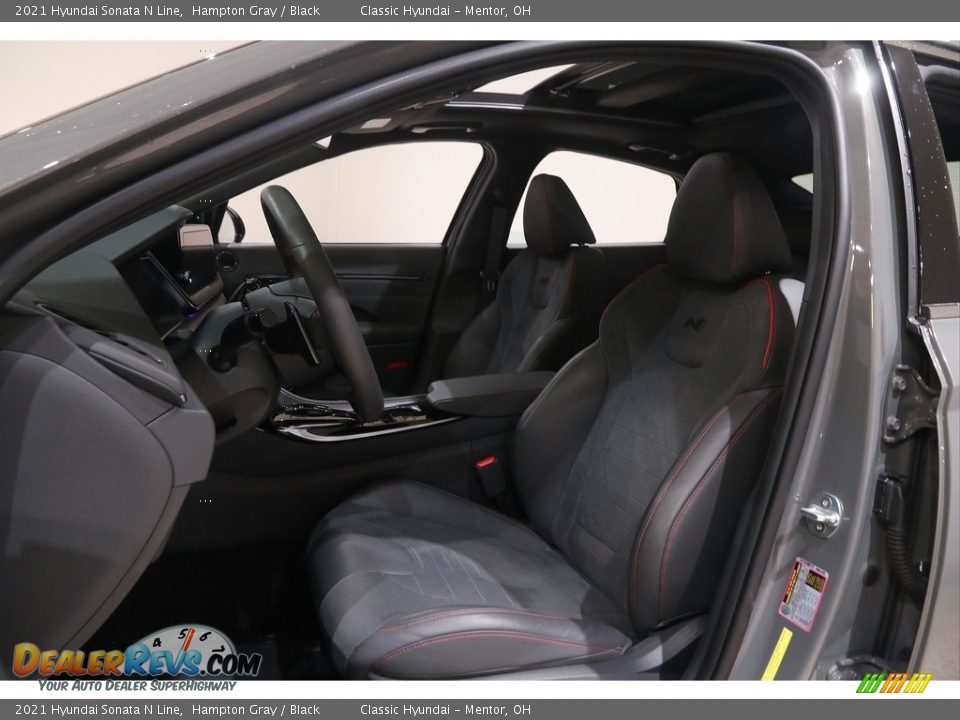 2021 Hyundai Sonata N Line Hampton Gray / Black Photo #5