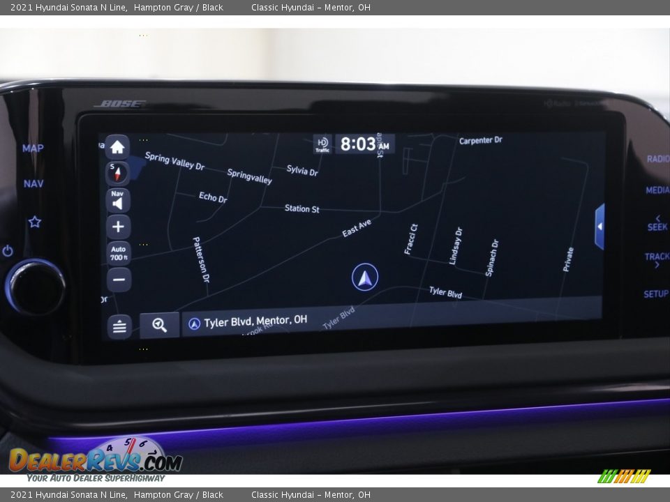 2021 Hyundai Sonata N Line Hampton Gray / Black Photo #10