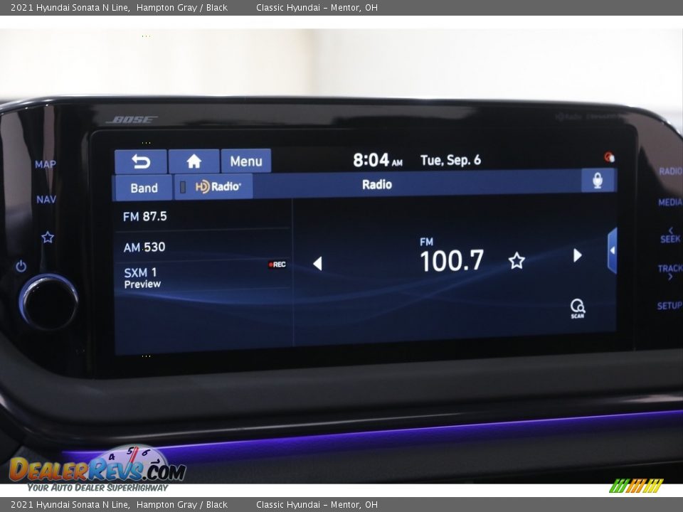 2021 Hyundai Sonata N Line Hampton Gray / Black Photo #11