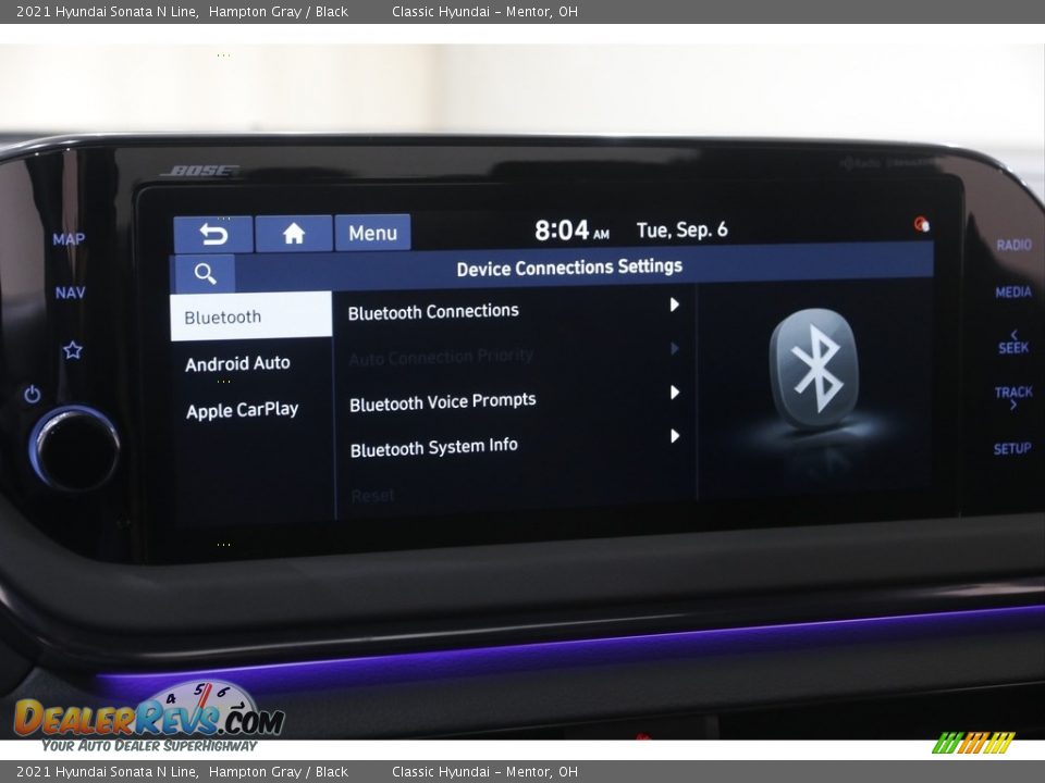 2021 Hyundai Sonata N Line Hampton Gray / Black Photo #12