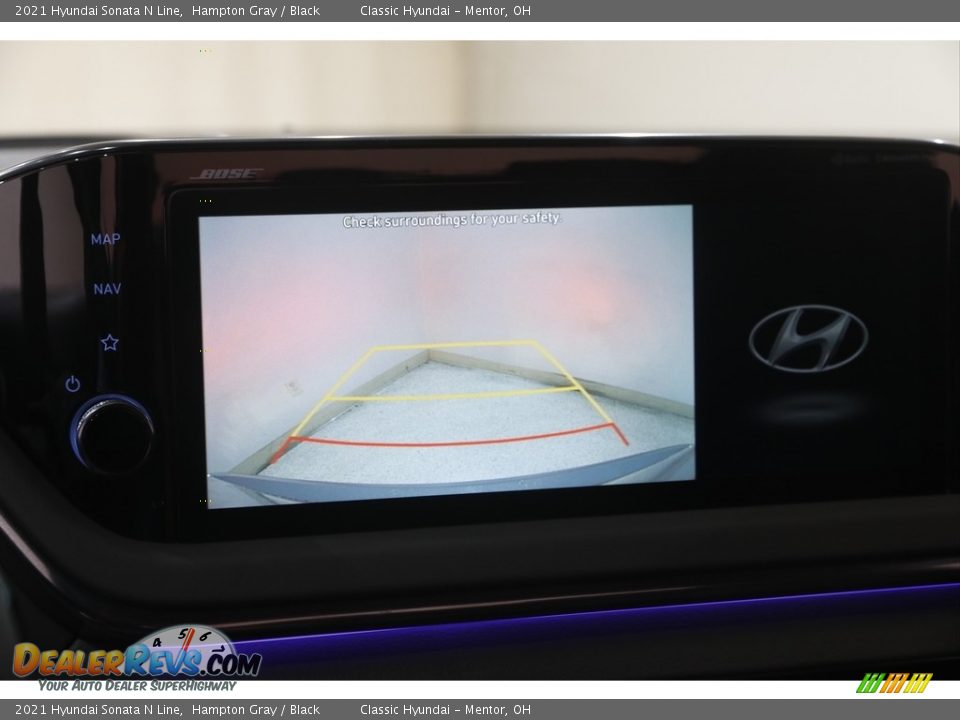 2021 Hyundai Sonata N Line Hampton Gray / Black Photo #13