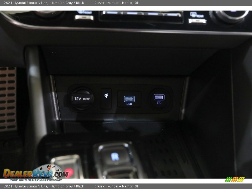 2021 Hyundai Sonata N Line Hampton Gray / Black Photo #15
