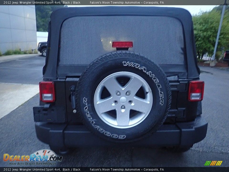 2012 Jeep Wrangler Unlimited Sport 4x4 Black / Black Photo #3