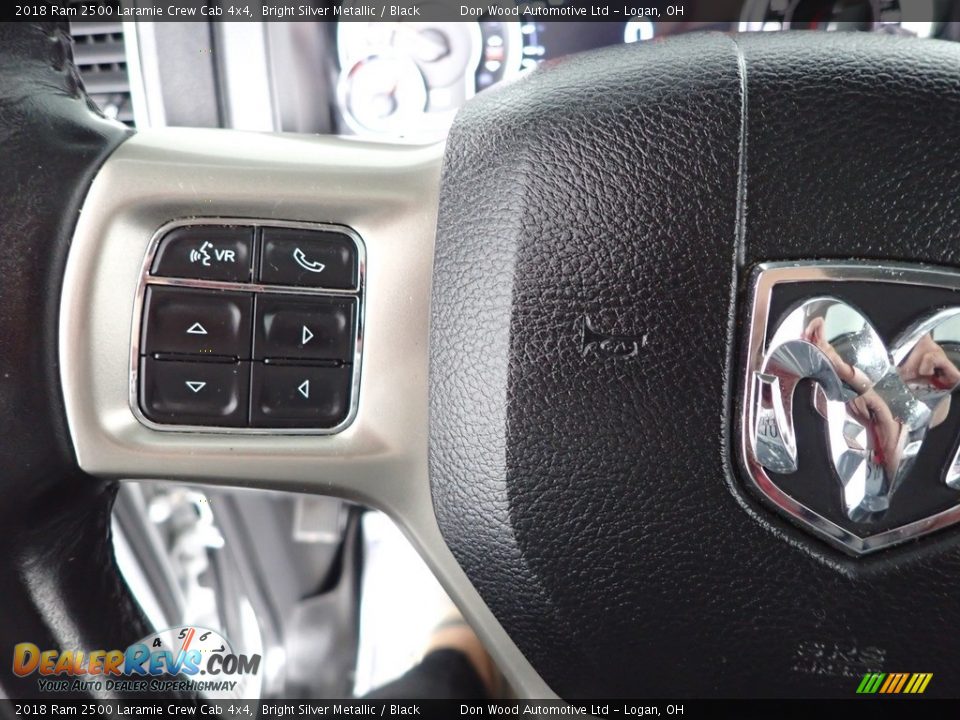 2018 Ram 2500 Laramie Crew Cab 4x4 Bright Silver Metallic / Black Photo #19