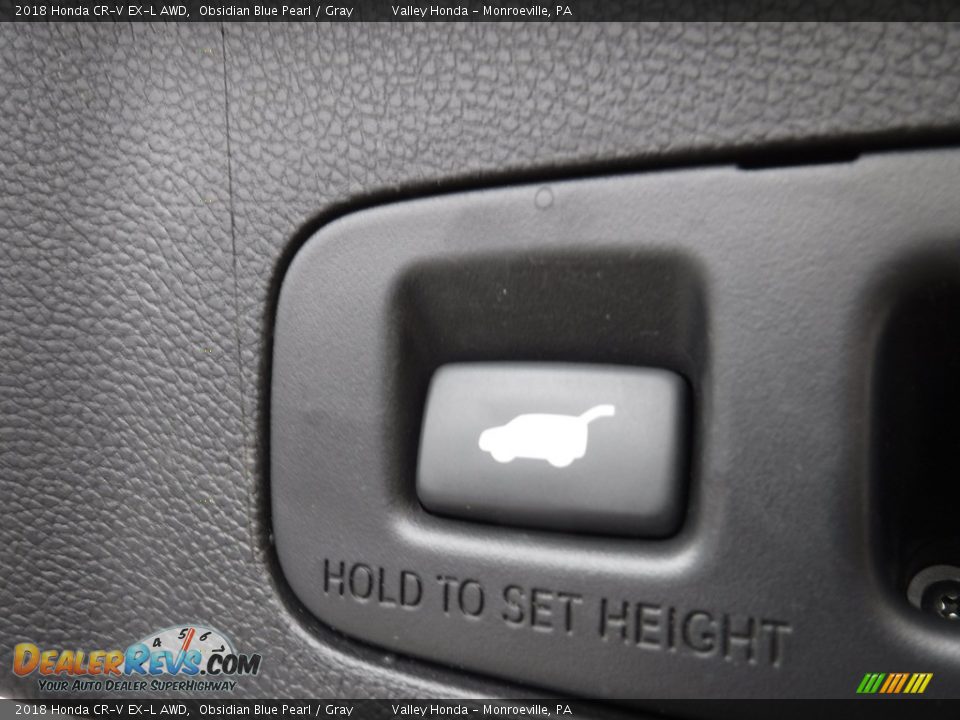 2018 Honda CR-V EX-L AWD Obsidian Blue Pearl / Gray Photo #30