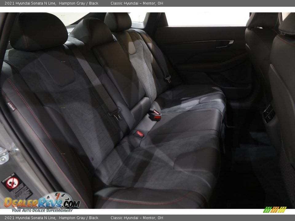 2021 Hyundai Sonata N Line Hampton Gray / Black Photo #18