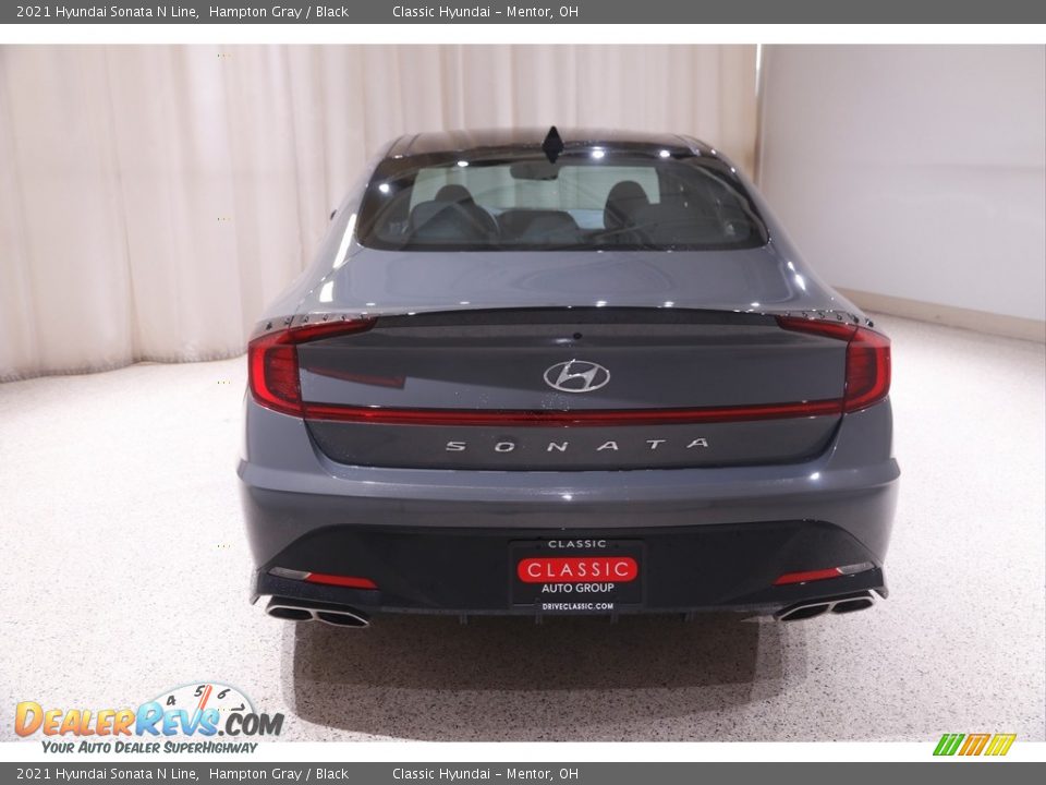 2021 Hyundai Sonata N Line Hampton Gray / Black Photo #20