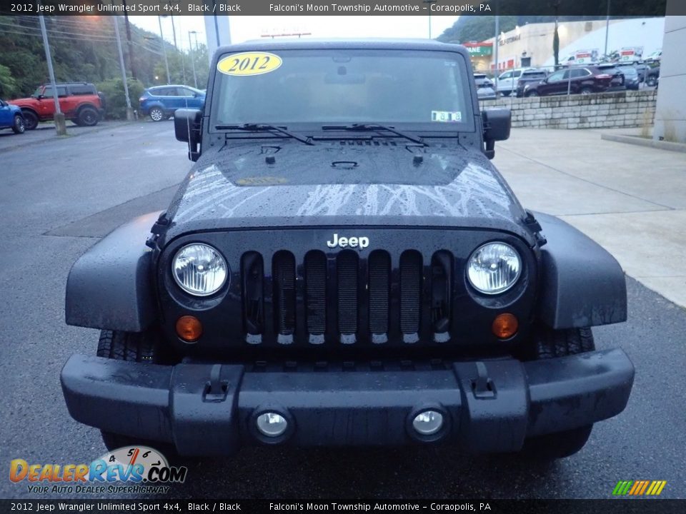 2012 Jeep Wrangler Unlimited Sport 4x4 Black / Black Photo #8