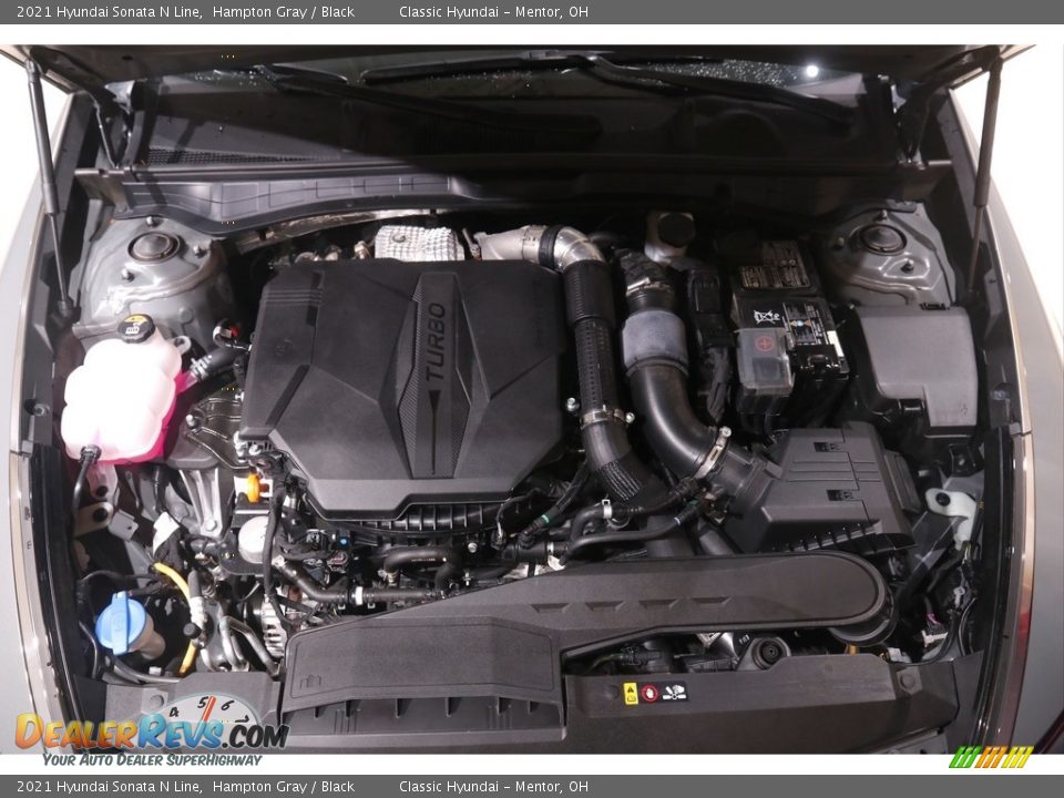 2021 Hyundai Sonata N Line Hampton Gray / Black Photo #21
