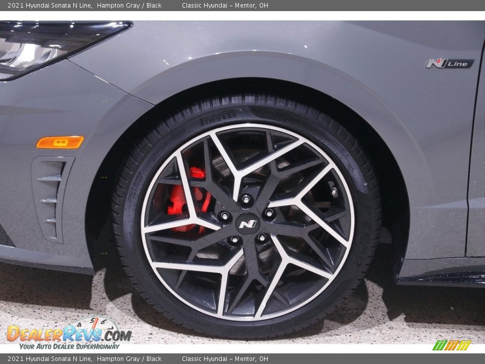 2021 Hyundai Sonata N Line Hampton Gray / Black Photo #22