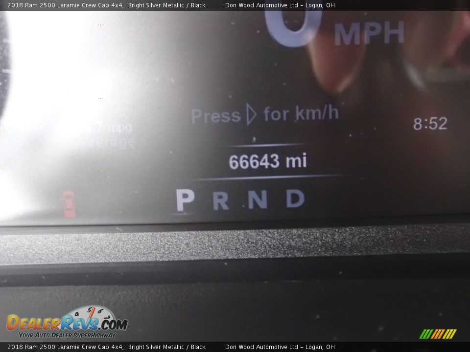 2018 Ram 2500 Laramie Crew Cab 4x4 Bright Silver Metallic / Black Photo #36