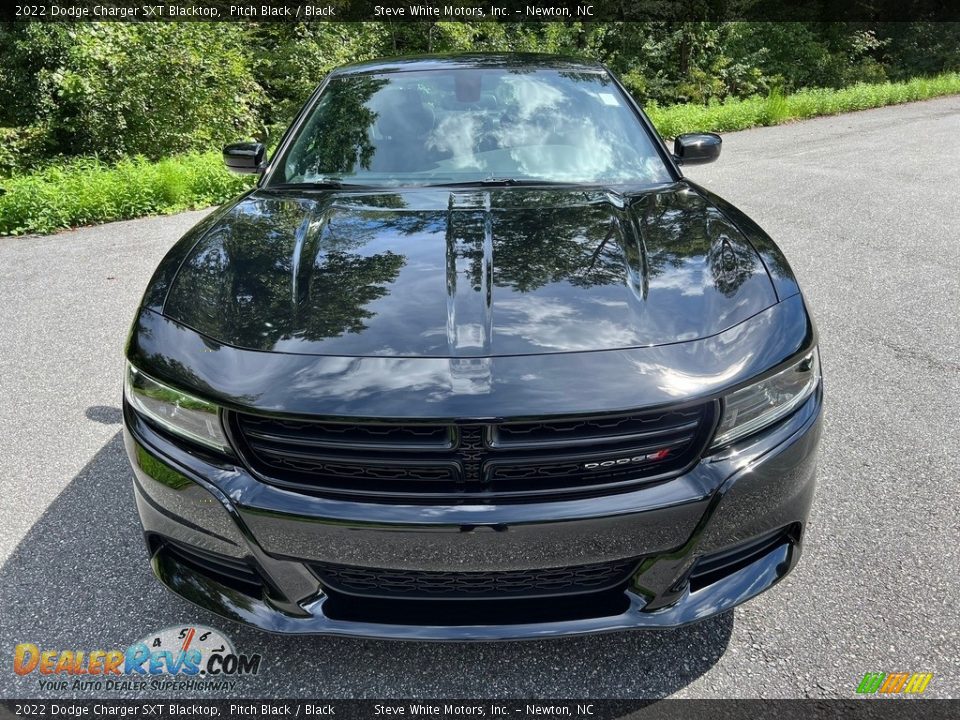 2022 Dodge Charger SXT Blacktop Pitch Black / Black Photo #3