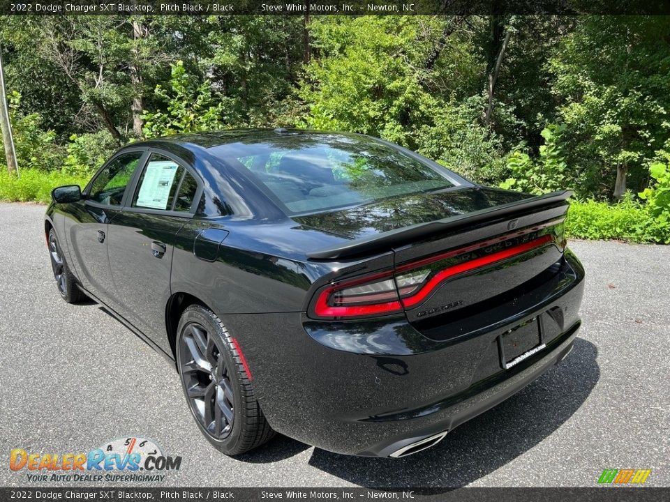 2022 Dodge Charger SXT Blacktop Pitch Black / Black Photo #8