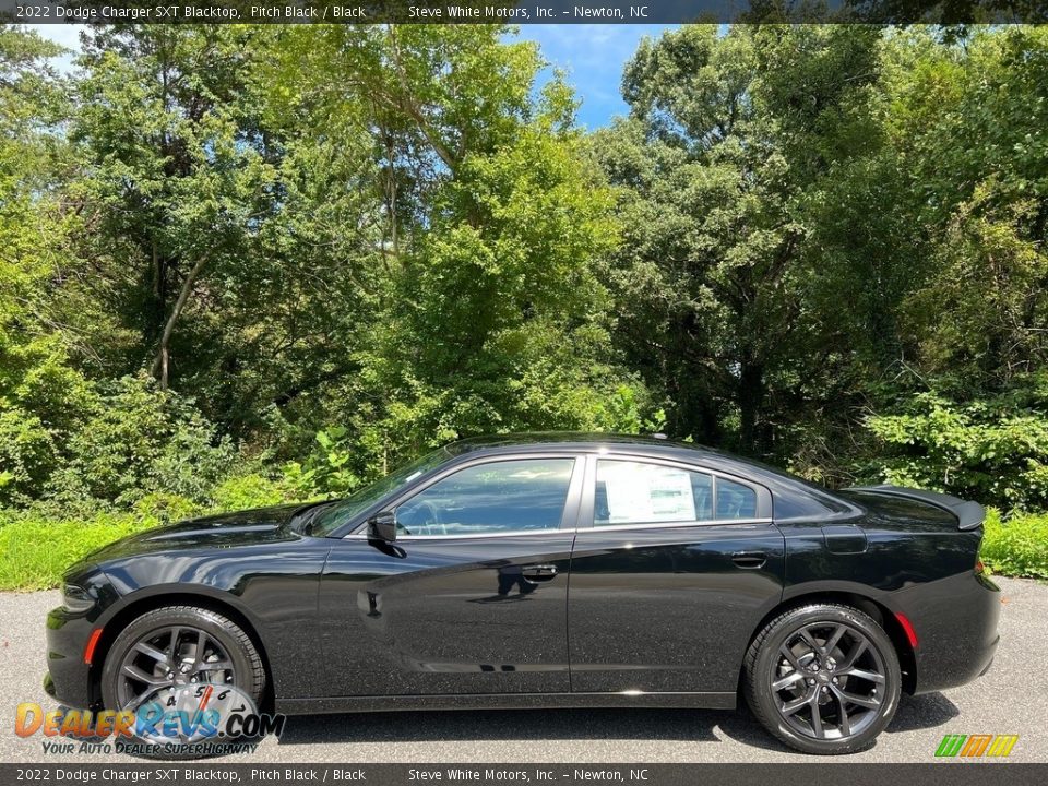 2022 Dodge Charger SXT Blacktop Pitch Black / Black Photo #1