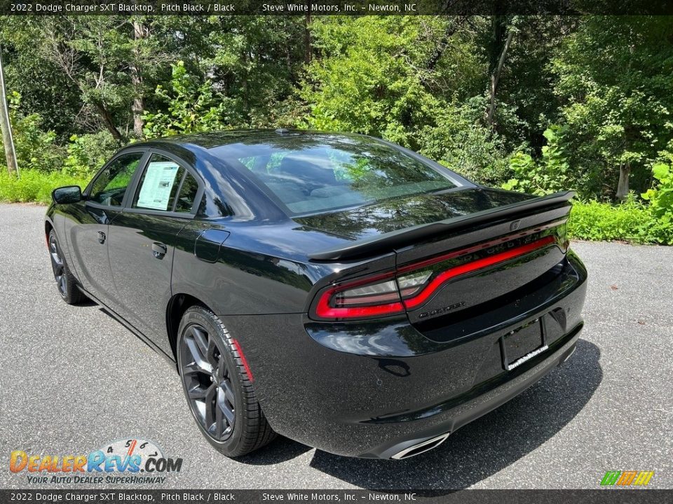 2022 Dodge Charger SXT Blacktop Pitch Black / Black Photo #8