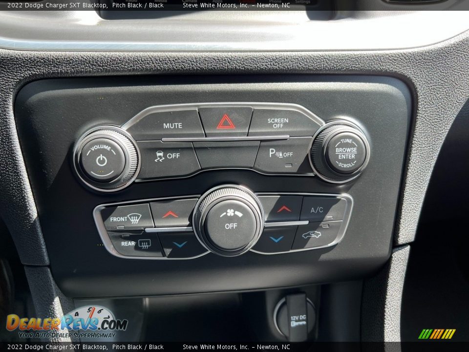 2022 Dodge Charger SXT Blacktop Pitch Black / Black Photo #24