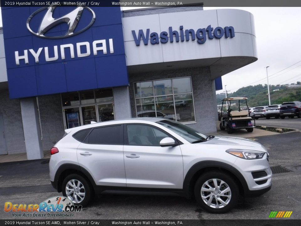 2019 Hyundai Tucson SE AWD Molten Silver / Gray Photo #2