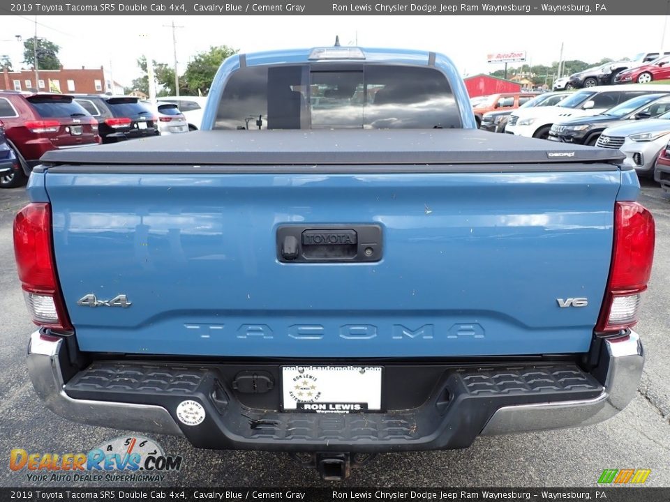 2019 Toyota Tacoma SR5 Double Cab 4x4 Cavalry Blue / Cement Gray Photo #4