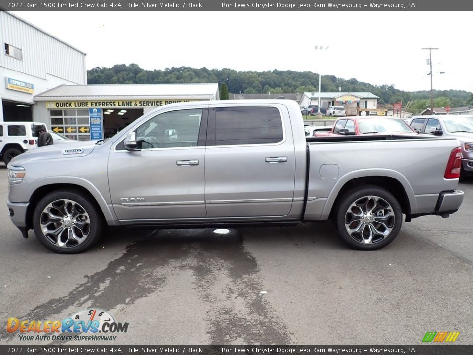 2022 Ram 1500 Limited Crew Cab 4x4 Billet Silver Metallic / Black Photo #2