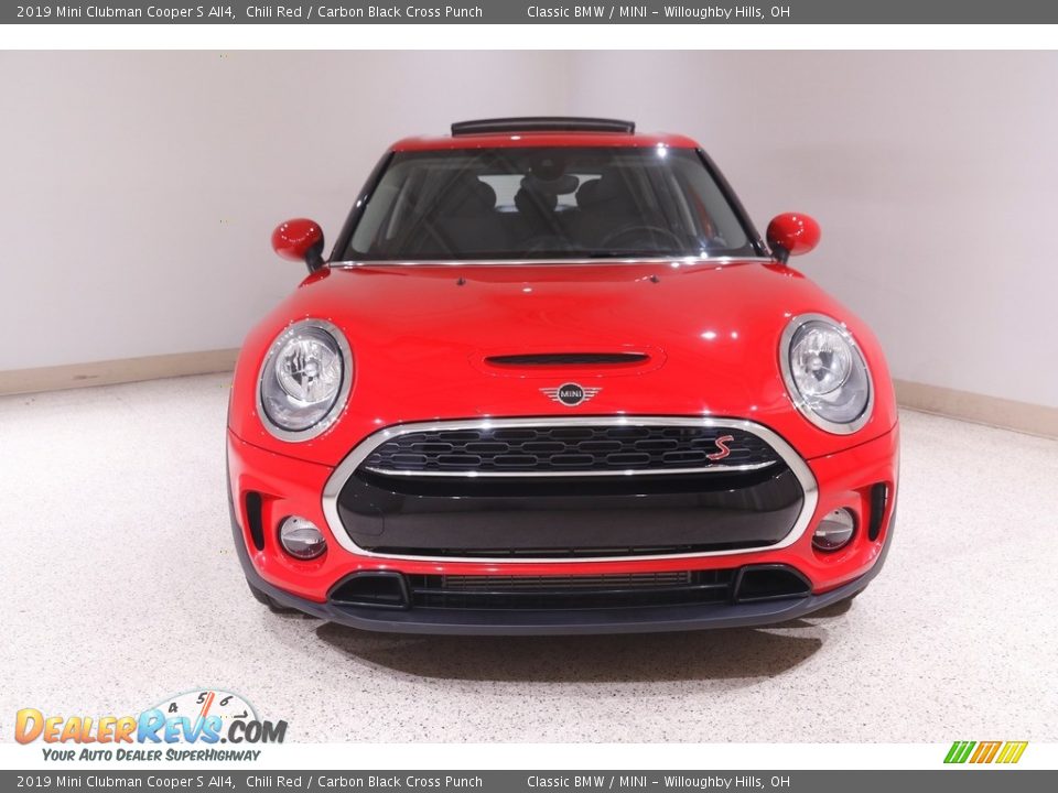 2019 Mini Clubman Cooper S All4 Chili Red / Carbon Black Cross Punch Photo #2