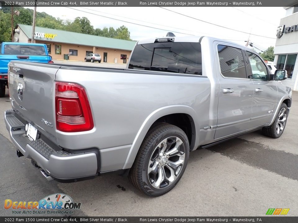 2022 Ram 1500 Limited Crew Cab 4x4 Billet Silver Metallic / Black Photo #5