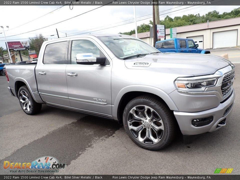 2022 Ram 1500 Limited Crew Cab 4x4 Billet Silver Metallic / Black Photo #7