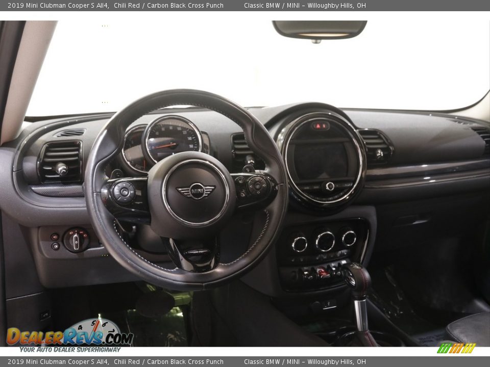 2019 Mini Clubman Cooper S All4 Chili Red / Carbon Black Cross Punch Photo #6