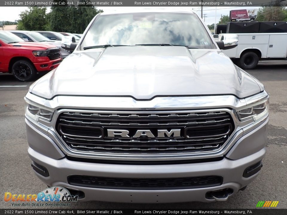 2022 Ram 1500 Limited Crew Cab 4x4 Billet Silver Metallic / Black Photo #8