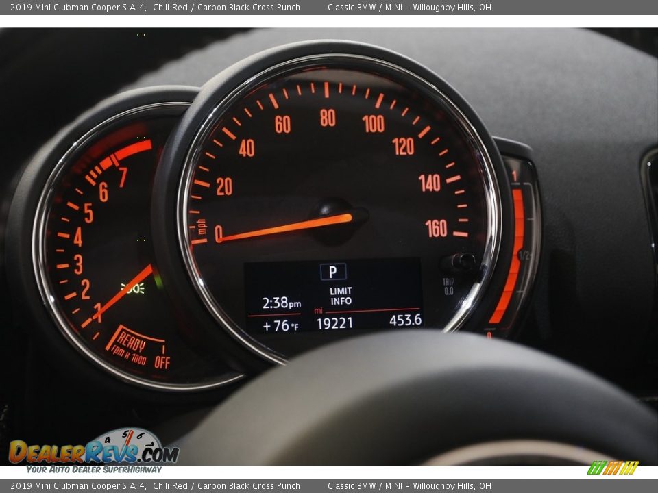 2019 Mini Clubman Cooper S All4 Chili Red / Carbon Black Cross Punch Photo #8
