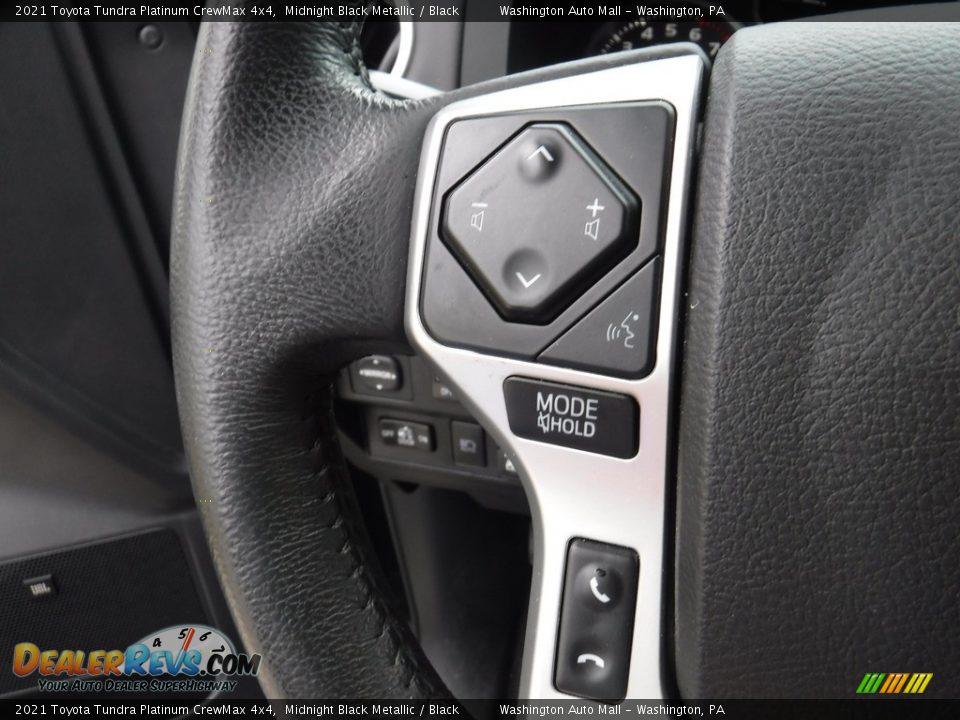 2021 Toyota Tundra Platinum CrewMax 4x4 Midnight Black Metallic / Black Photo #9