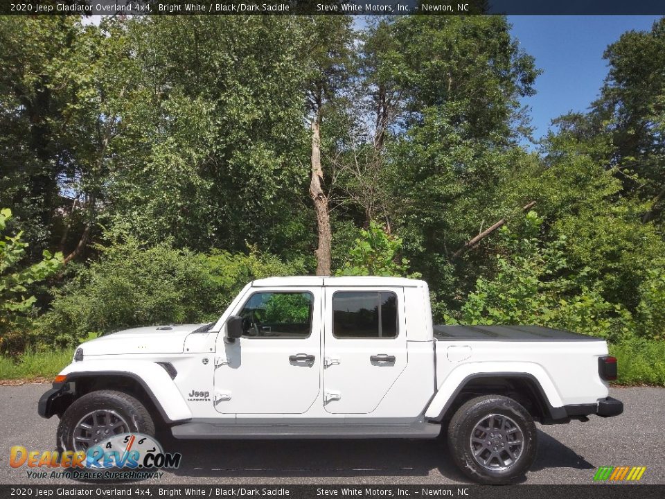 2020 Jeep Gladiator Overland 4x4 Bright White / Black/Dark Saddle Photo #1