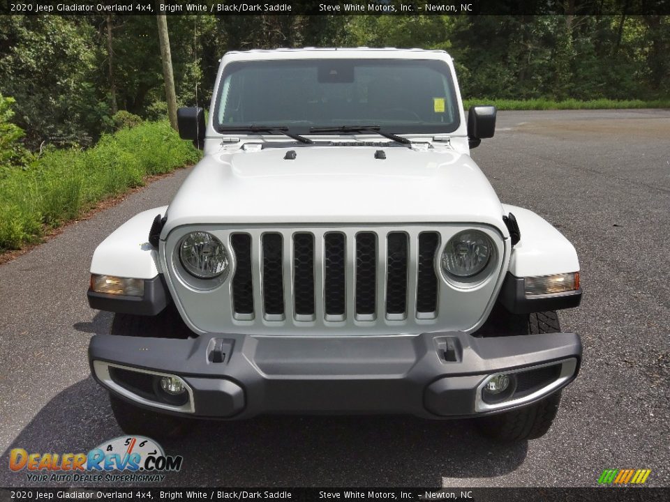 2020 Jeep Gladiator Overland 4x4 Bright White / Black/Dark Saddle Photo #3